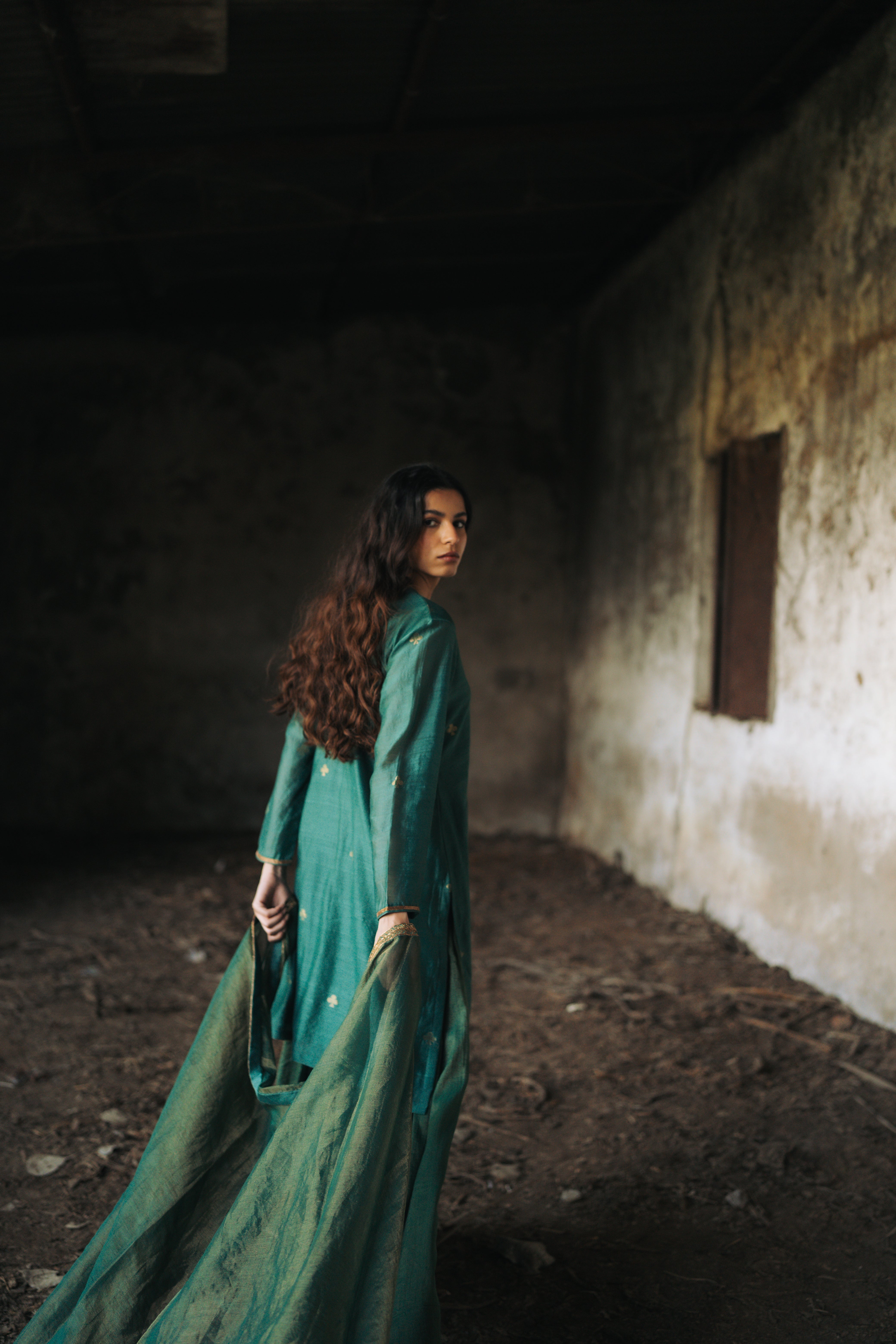 Flowers & Moon Kurta